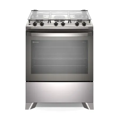 Fogão Electrolux 5 Bocas Efficient Com Perfectcook Cinza (fe5ic) Bivolt