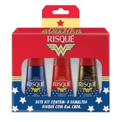 Kit Esmalte Risqué Mulher-Maravilha Diana - R$6,99