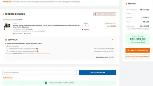 Imagem na descrição da promoção