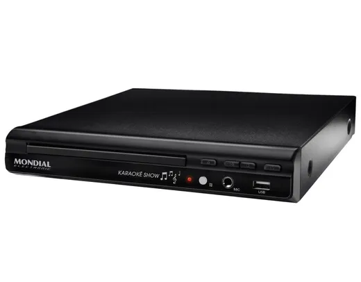 DVD Player Mondial D-20 com Função Karaokê e Entrada Usb