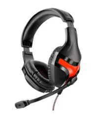 Headset Gamer Multilaser Warrior PH101 Preto/Vermelho