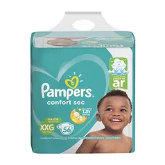 Kit de Fraldas Pampers Confort Sec Super - 112 Unidades