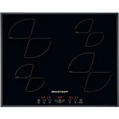 Cooktop 4 bocas de indução Brastemp Gourmand com timer touch - BDJ62AE - 220V - R$1699