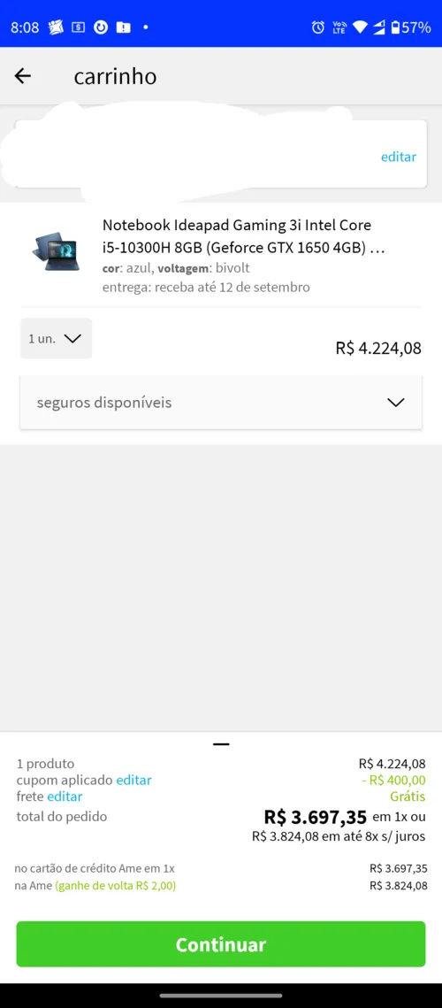 Imagen na descrição da promoção