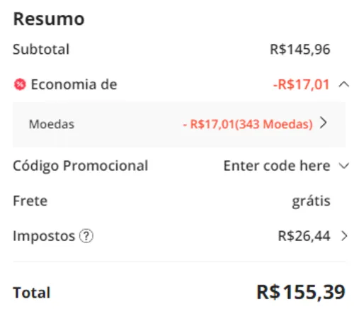 Imagem na descrição da promoção