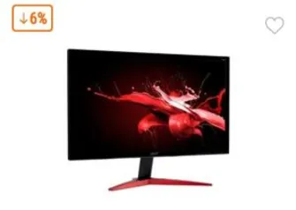 Monitor Gamer Acer LED 23.6, 165Hz, 0.5ms - R$1.599,90