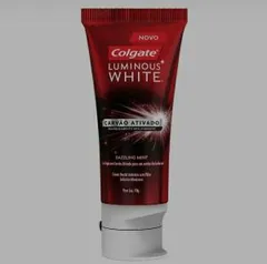 Creme Dental Colgate Luminous White Carvão Ativado 70g | R$4