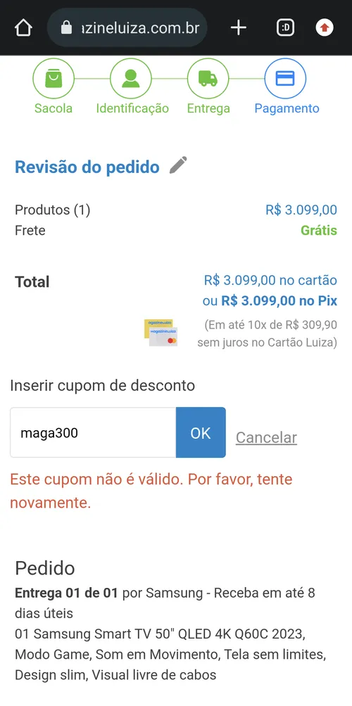 Imagen na descrição da promoção