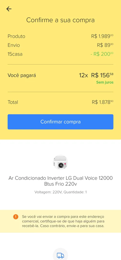 Imagem na descrição da promoção