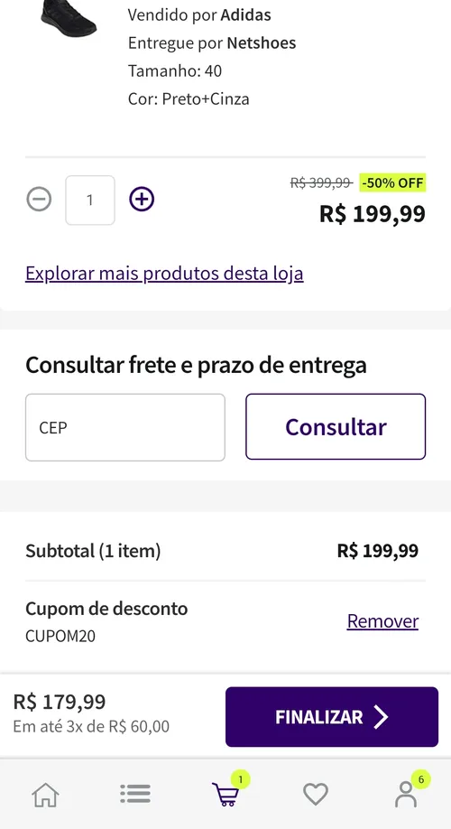 Imagem na descrição da promoção