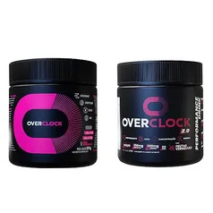 Mix & Match Energético Gamer Overclock Clássico E 2.0 Melhora Perfomance Mental e Tempo De Reação (Frutas Vermelhas & Pink Lemonade clássico)