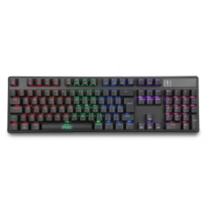 Teclado Mecânico Dazz Cybertronic Content Blue, Backlit, Switch Blue, ABNT2, USB