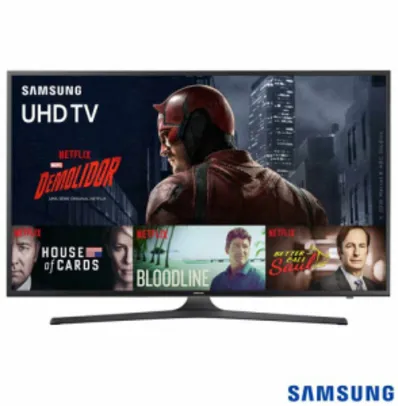 Smart TV Samsung LED 40" 4K UN40KU6000GXZD por R$ 1996