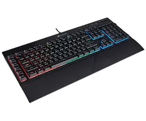 Teclado Gamer Corsair K55 RGB ABNT2 | R$185