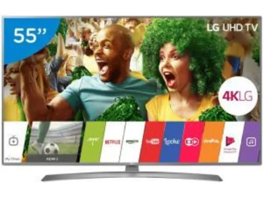 Saindo por R$ 3039: Smart TV LED 55” LG 4K/Ultra HD 55UJ6585 webOS 3.5 - 2 USB 4 HDMI - R$ 3039 | Pelando