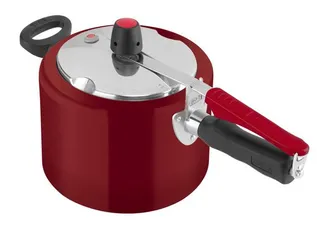 Panela de Pressão Clock PPFI 9295302825 Alumínio - 4,5L Vermelho R$88