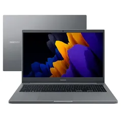 Notebook Samsung Book, Intel Core i5 1135G7, 8GB, 256GB SSD, 15,6", Cinza Chumbo 