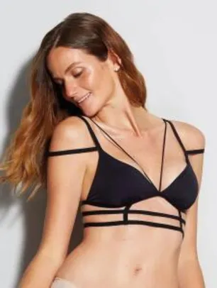 SUTIÃ TOP DE TIRAS - STRAPPY BRA PRETO R$19