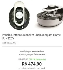 [APP] Panela Unicooker Chefe Erick Jaccquim