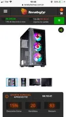 Gabinete Gamer Redragon Diamond Storm Pro, Mid Tower, Com 3 Fans RGB, Vidro Temperado, Black, S-Fonte R$399