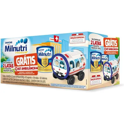 Kit Composto Lácteo Milnutri 800g 2 Unidades com Brinde | R$38