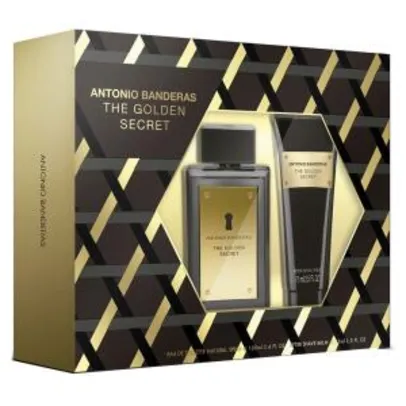 Kit Perfume Antonio Banderas The Golden Secret 100ml + Pós Barba 75ml - R$89