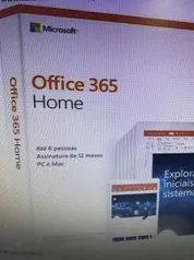 [APP Submarino] Microsoft Office 365 Home - 2019 - R$ 135