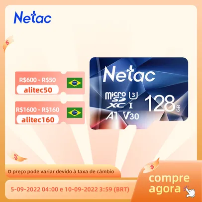 MicroSD Netac Classe 10 / 32gb até 512gb