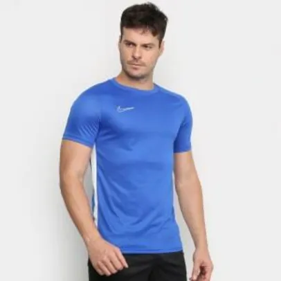 Camisa Nike Academy Top SS Masculina - Azul e Branco