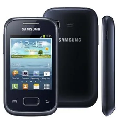 [RJ e ES] Celular Desbloqueado Samsung Galaxy Pocket Plus Preto GT-S5301 com Android 4.0, Wi-Fi, 3G, GPS, Câmera 2MP, Rádio FM, MP3, Bluetooth e Fone - Tim R$57,69