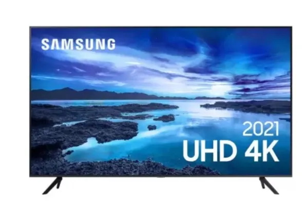 Smart Tv 50 Polegadas UHD 4K 50AU7700 Processador Crystal Alexa Samsung