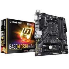 [CORRE!] [50% OFF!!!] [CC SHOPTIME] PLACA MAE SOCKET AMD AM4 GIGABYTE B450M DS3H M-ATX DDR4 3200MHZ HDMI M.2 USB 3.1