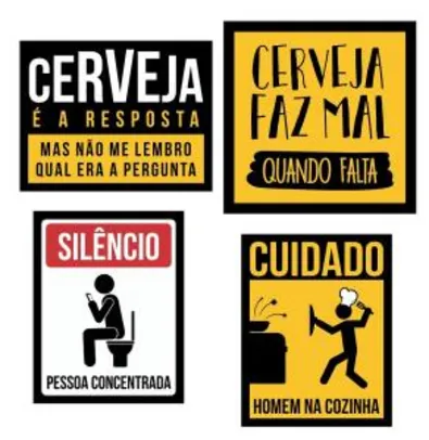 [Prime] Seleção de placas decorativas a partir de R$ 21