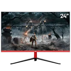 Monitor Gamer LED Curvo 24" 1ms 165hz HQ 24GHQ-Black RGB R3000 Freesync HDMI Display Port PRETO | RS 1280