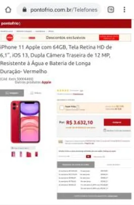 iPhone 11 64gb Red