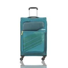 Mala De Viagem Grande Em Poliester Samsonite Stirling Light Cadeado Integrado E Rodas 360 Verde