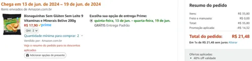 Imagem na descrição da promoção