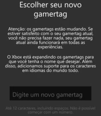[Xbox One] Mudar Gamertag de graça