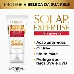 [PRIME + Recorrência] Protetor Solar FACIAL L'Oréal Paris Expertise Antirrugas FPS 60 40g