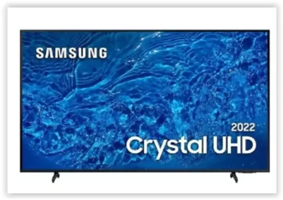 Smart TV 55" Crystal UHD 4K Samsung 55BU8000 Painel Dynamic Crystal Color Design Slim Tela sem Limites Alexa Built in Controle Remoto Único