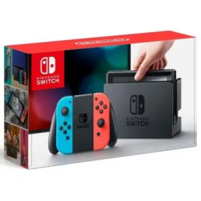 [CC Americanas] Console Nintendo Switch 32GB Neon - R$ 1.368