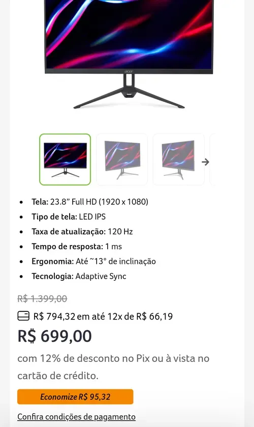 Imagem na descrição da promoção