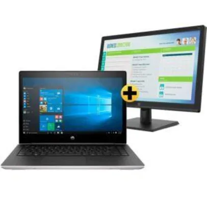 Notebook + Monitor HP de R$3.985,16 a R$5.090,54