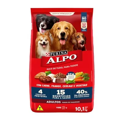 Purina Alpo Alpo - Ração Cães Adultos Carne E Frango 10,1Kg