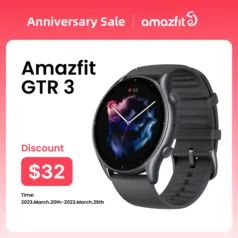 Smartwatch amazfit GTR 3 1.39 Versão Global