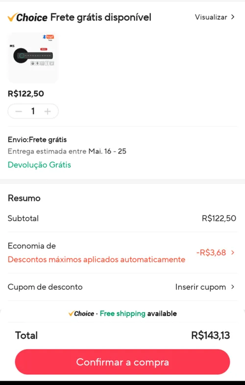 Imagem na descrição da promoção