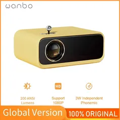 Projetor Xiaomi Wanbo X1 Mini - suporta1080p