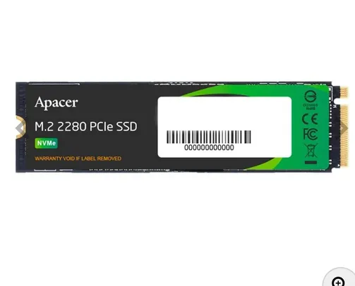 SSD Apacer AS2280Q4X, 2TB, M.2 2280, PCIe NVMe, Leitura 5000MB/s, Gravacao 4400MB/s, AP2TBAS2280Q4X-1