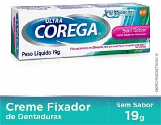 Fixador de Dentadura Ultra Creme, Corega, 19g