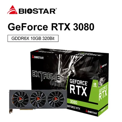 Placa de Video RTX 3080 10GB LHR Biostar Nova